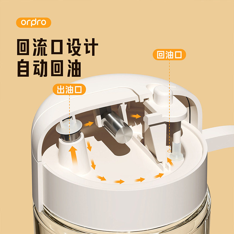 自动开合倒油壶玻璃油罐