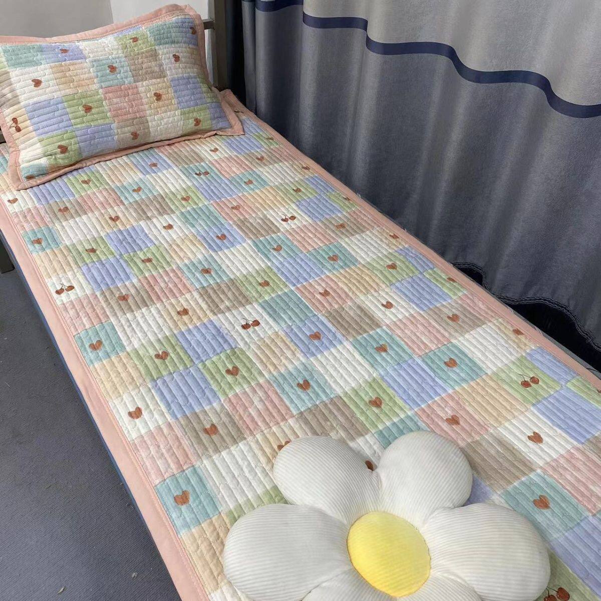 学生床盖宿舍单人床泡泡纱加厚床单寝室上下铺专用床上用品两件套