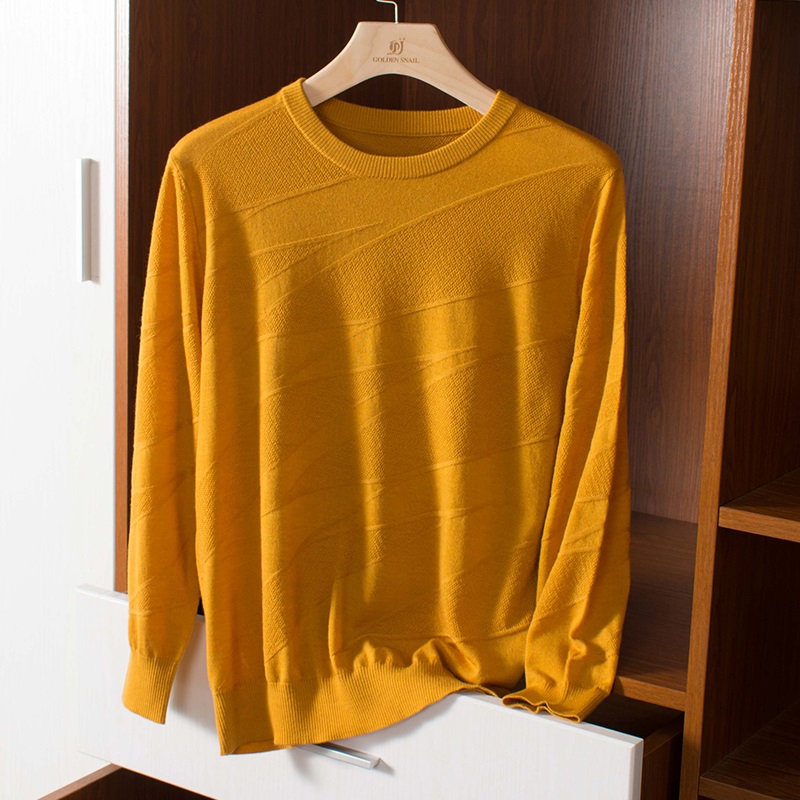 春秋精纺丝光贴身穿小衫青年毛衣