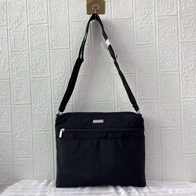 外贸尾货美国baggallini男女通用单肩防水尼龙 布多层拉链斜挎包