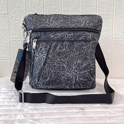 外贸尾货美国baggallini男女通用单肩防水尼龙 布多层拉链斜挎包