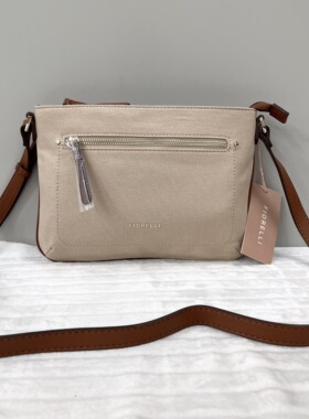 外贸尾货出英国FIORELLI时尚潮流百搭高质感帆布配pu单肩斜挎包