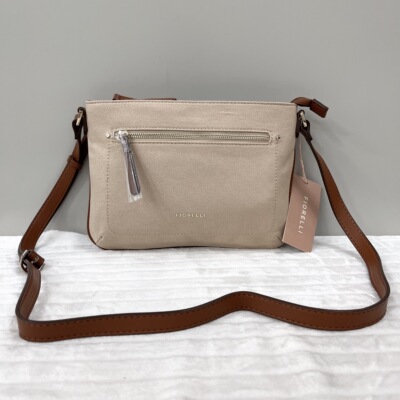 外贸尾货出英国FIORELLI时尚潮流百搭高质感帆布配pu单肩斜挎包