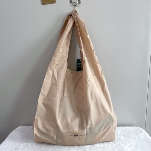 外贸尾货HM家大容量可折叠收纳单肩包购物袋