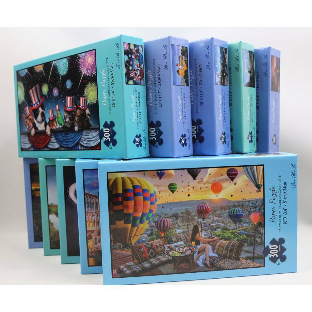 贝陛拉300片纸质拼图成人风景动物油画玩具亚马逊货源厂家,玩具/童车/益智/积木/模型,拼图/拼板,淘宝优惠券,粉丝福利购,淘宝优惠卷