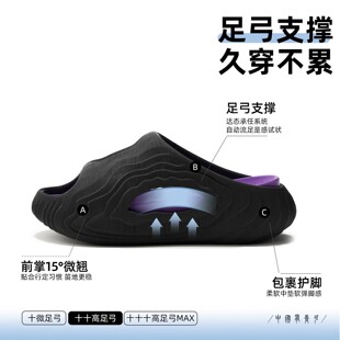 足弓拖鞋男款高颜值2026新款夏运动户外穿厚底耐磨防滑防臭