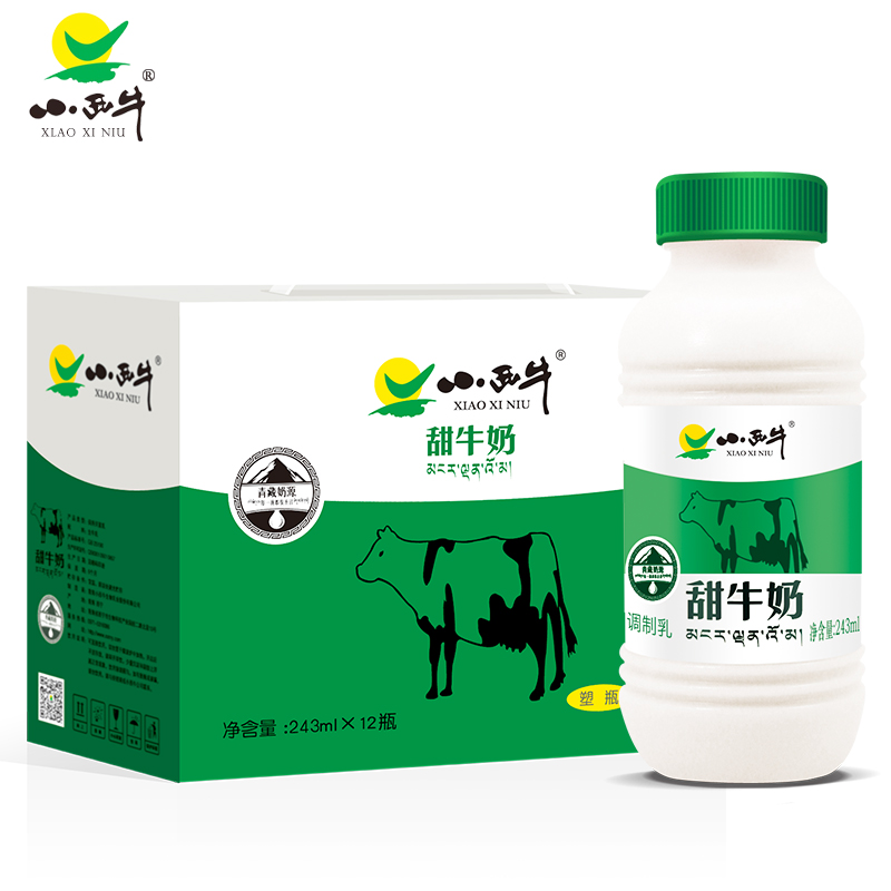 青海小西牛纯牛奶营养早餐奶学生青少年243ml*12儿童加糖甜牛奶怎么看?