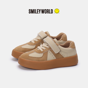 SMILEYWORLD笑脸板鞋2024秋季新款童鞋男女童韩版百搭运动休闲鞋