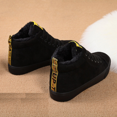 防寒高帮帆布鞋棉靴保暖棉鞋