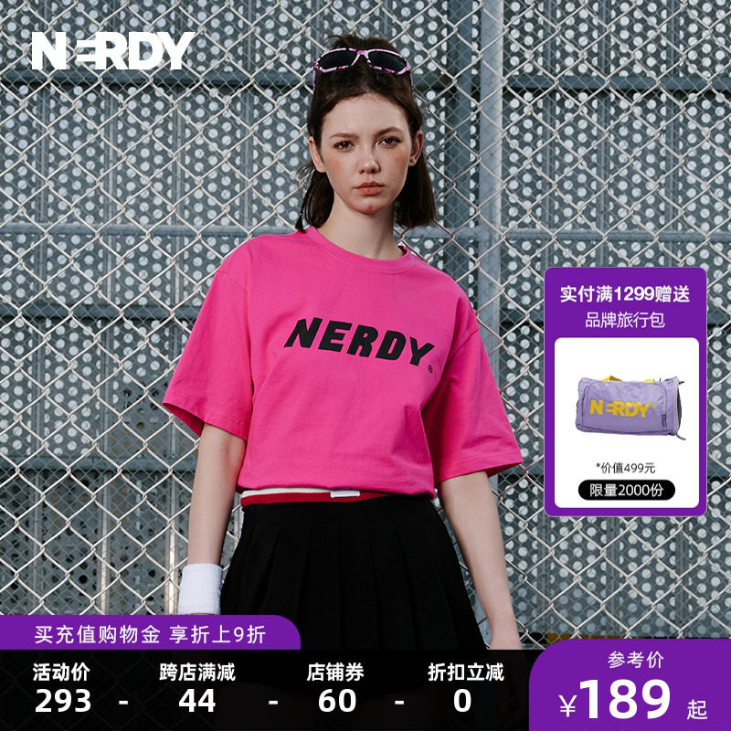 NERDY2023夏季新品情侣同款宽松休闲纯棉T恤女糖果色短袖上衣潮怎么样,好用不?