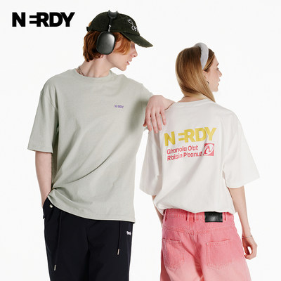 休闲情侣短袖T恤NERDY