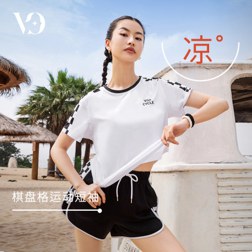 VIVICYCLE短袖男女通用棋盘格