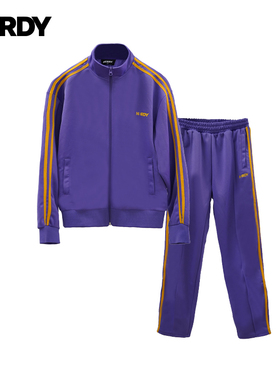 NERDY2024年休闲运动套装百搭时尚双杠情侣运动上衣/裤子