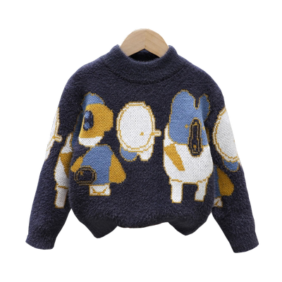 秋冬男童水貂绒洋气毛衣