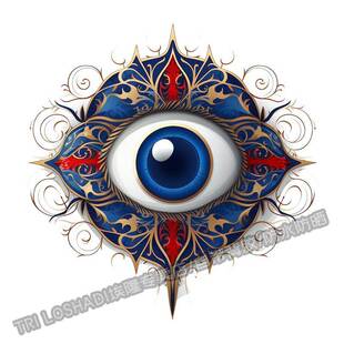 邪恶之眼贴画汽车摩托车头盔贴纸发动机贴纸自粘冰箱墙面眼睛贴画