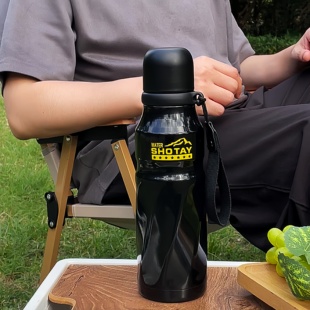 简约保温杯男生不锈钢水杯初中生上学专用水壶简约便携大容量杯子