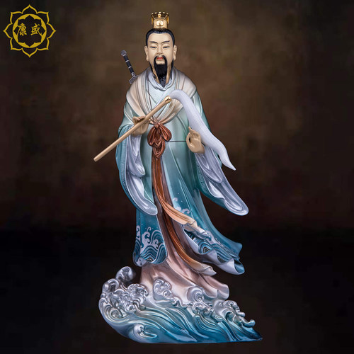 吕洞滨神像铜家用摆件