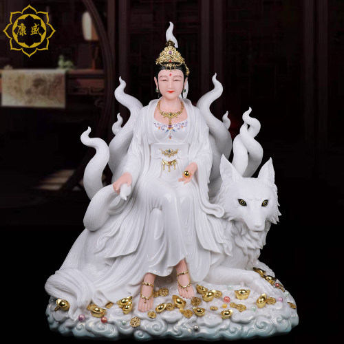 九姑娘神像九尾娘娘家用摆件