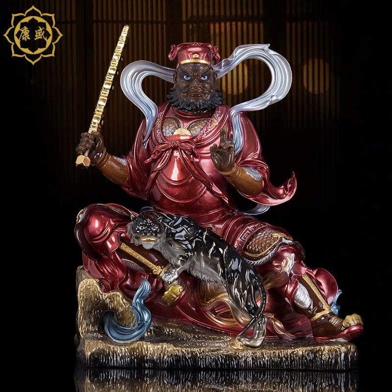 骑虎武财神神像 铜赵公明玄坛赵元帅带骑道家佛像居家工艺摆件,家居饰品,装饰摆件,淘宝优惠券,粉丝福利购,淘宝优惠卷