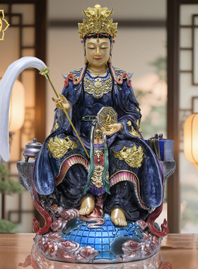 地母娘娘神像汉白玉坐山后土娘娘大地之母地母元君家用供奉摆件