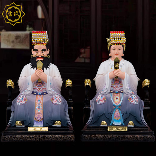 龙王龙母神像树脂家用摆件