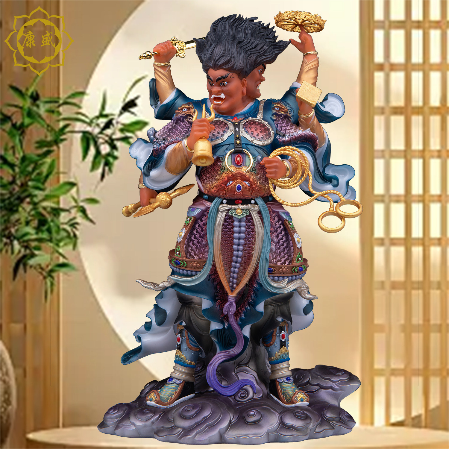 天蓬元帅神像净坛使者天神北极四圣都统大元帅佛像汉白玉家用摆件,家居饰品,装饰摆件,淘宝优惠券,粉丝福利购,淘宝优惠卷