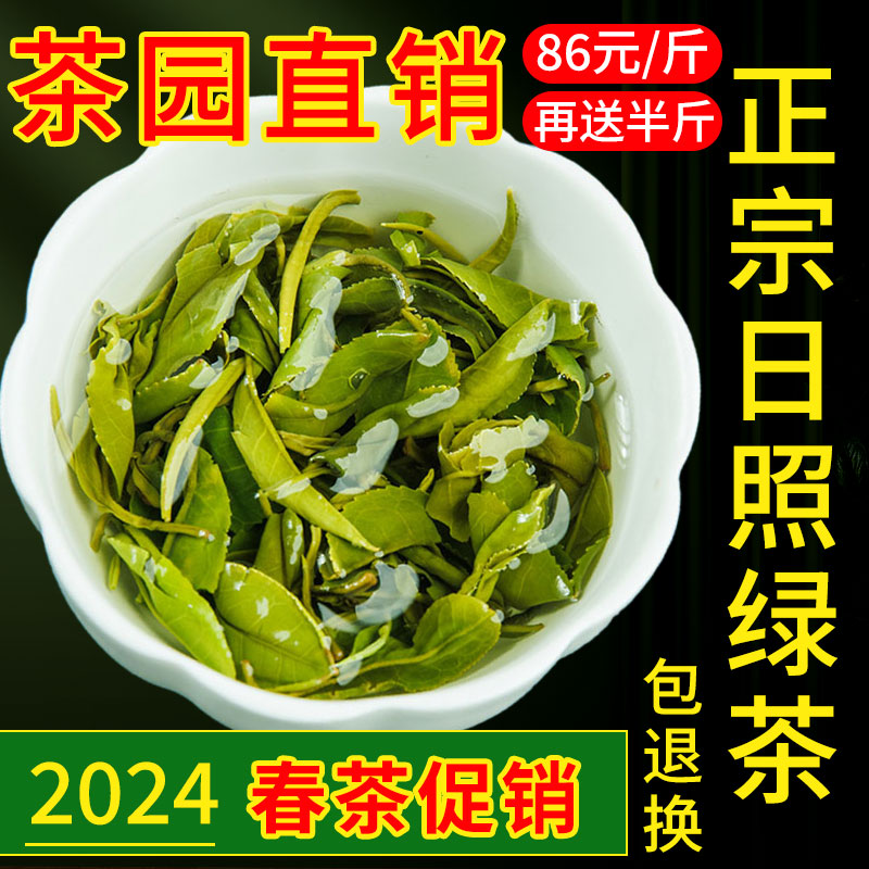 日照绿茶2024年新茶一级散装自己喝板栗浓香豆香炒青茶叶礼盒正品 茶 日照绿茶 原图主图