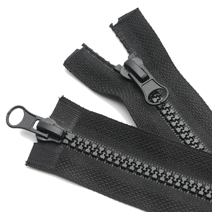 5号树脂双头向拉链塑料大牙拉锁衣服外套长款羽绒服睡袋辅料配件