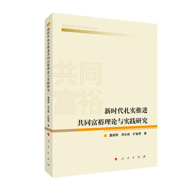 新时代扎实推进共同富裕理论与实践研究-封面