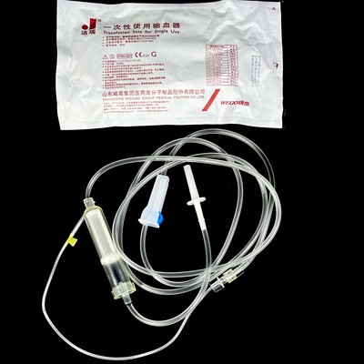 威高洁瑞一次性使用无菌输血器带针头医用输血液管0.9*26mm