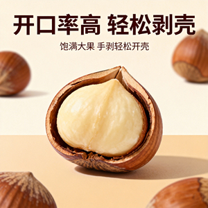 王口街东北原味大榛子薄壳1斤