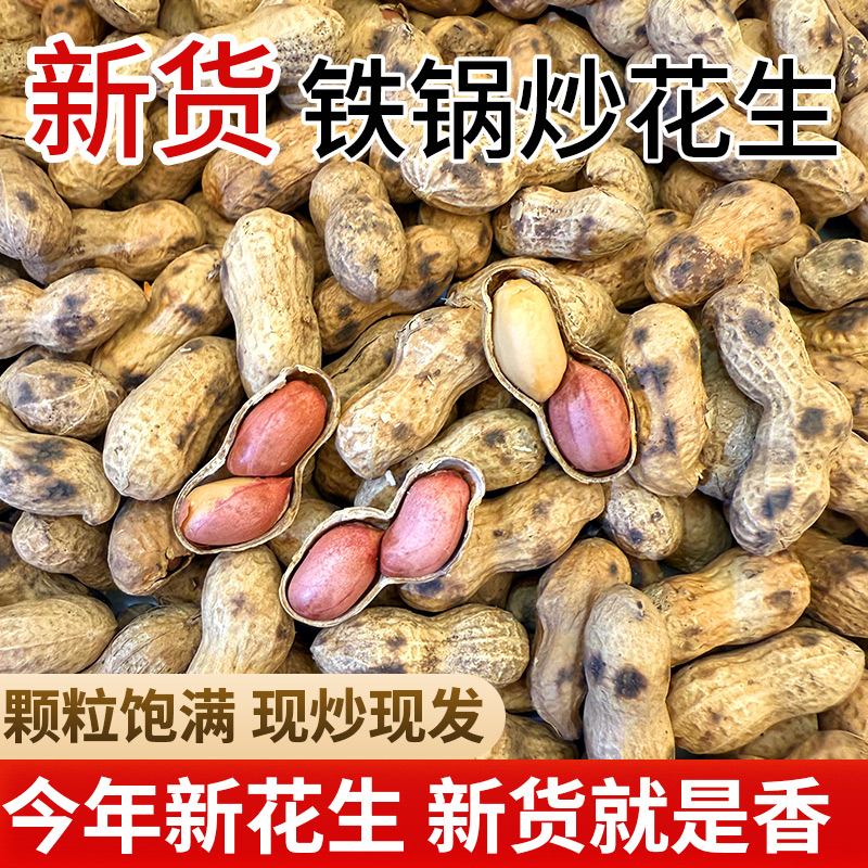 带壳花生新货炒货花生