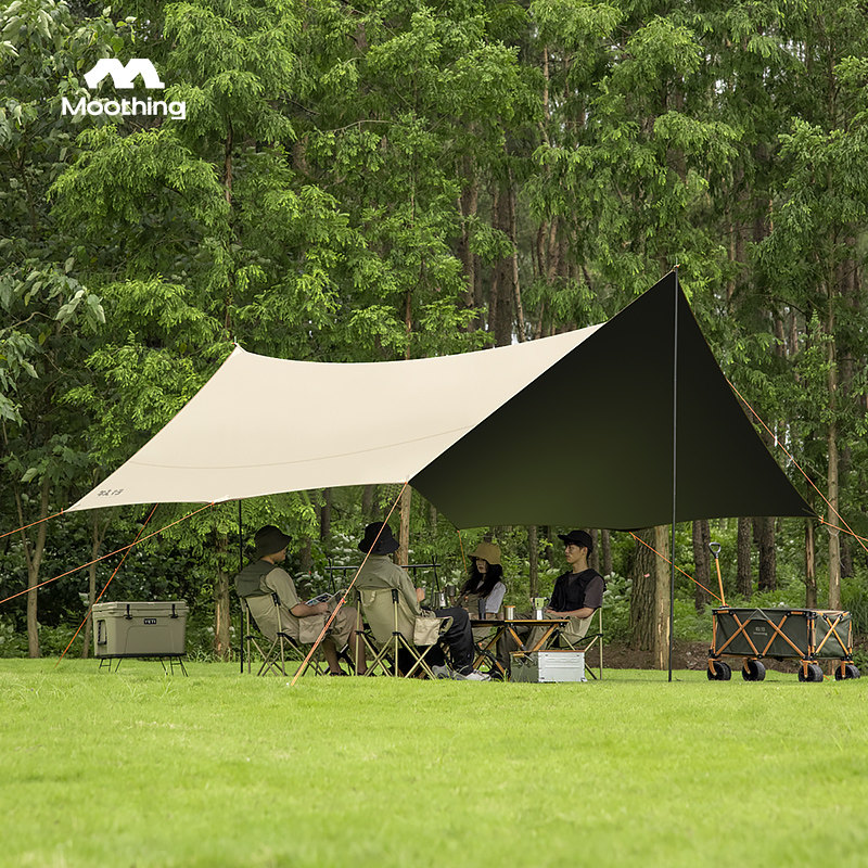 牧行黑胶天幕帐篷户外遮阳棚防雨幕布超轻桌椅露营六件套便携加厚,户外/登山/野营/旅行用品,天幕,淘宝优惠券,粉丝福利购,淘宝优惠卷