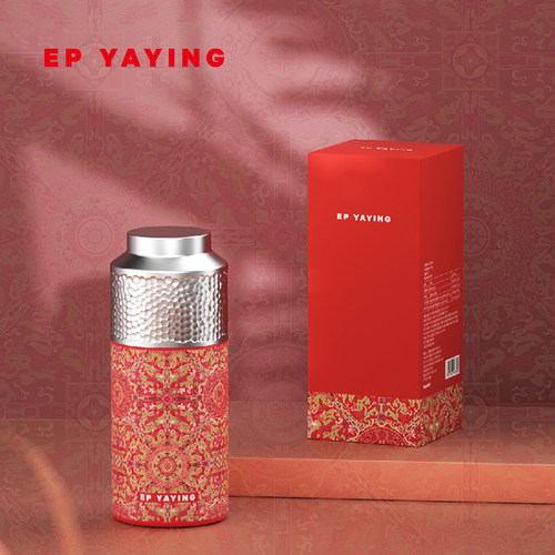 EP雅莹红色龙凤呈祥纹保温杯
