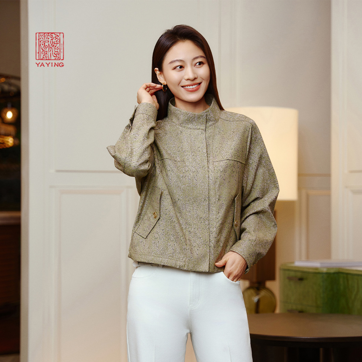 EP雅莹高端系列 醋纤绵羊毛风衣短款立领夹克外套 2025新款7101A,女装/女士精品,风衣,淘宝优惠券,粉丝福利购,淘宝优惠卷