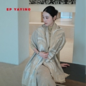 W418A 25新品 YAYING雅莹围巾 金玉满堂提花长巾真丝拉绒围巾
