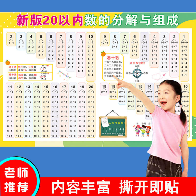 幼儿童20以内加减法口诀