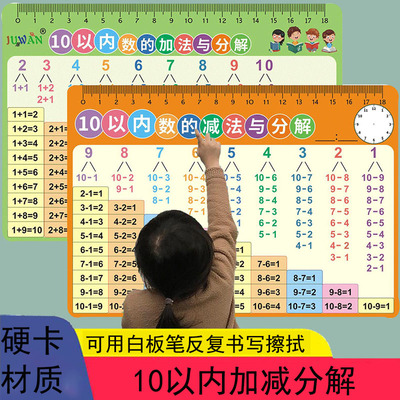 10以内加减法口算决卡片小