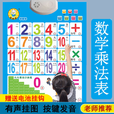 儿童99乘法口诀表挂图有