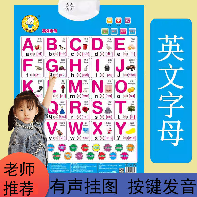 26个英文字贴母有声挂图