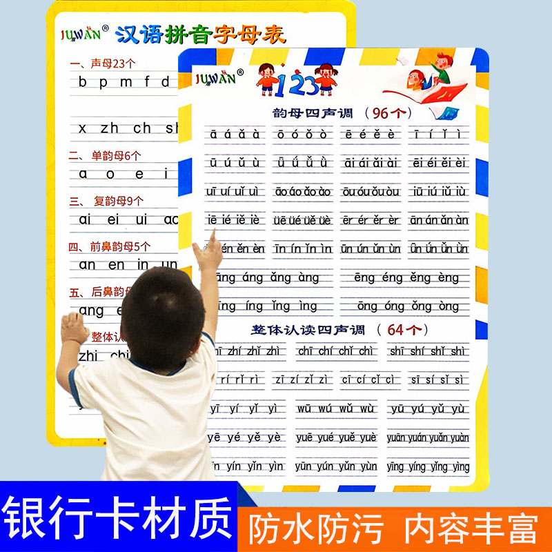 小学汉语拼音卡片字母表