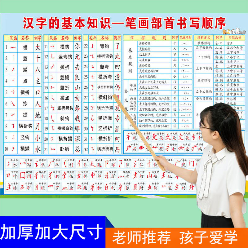 一年级生字表小学生笔画