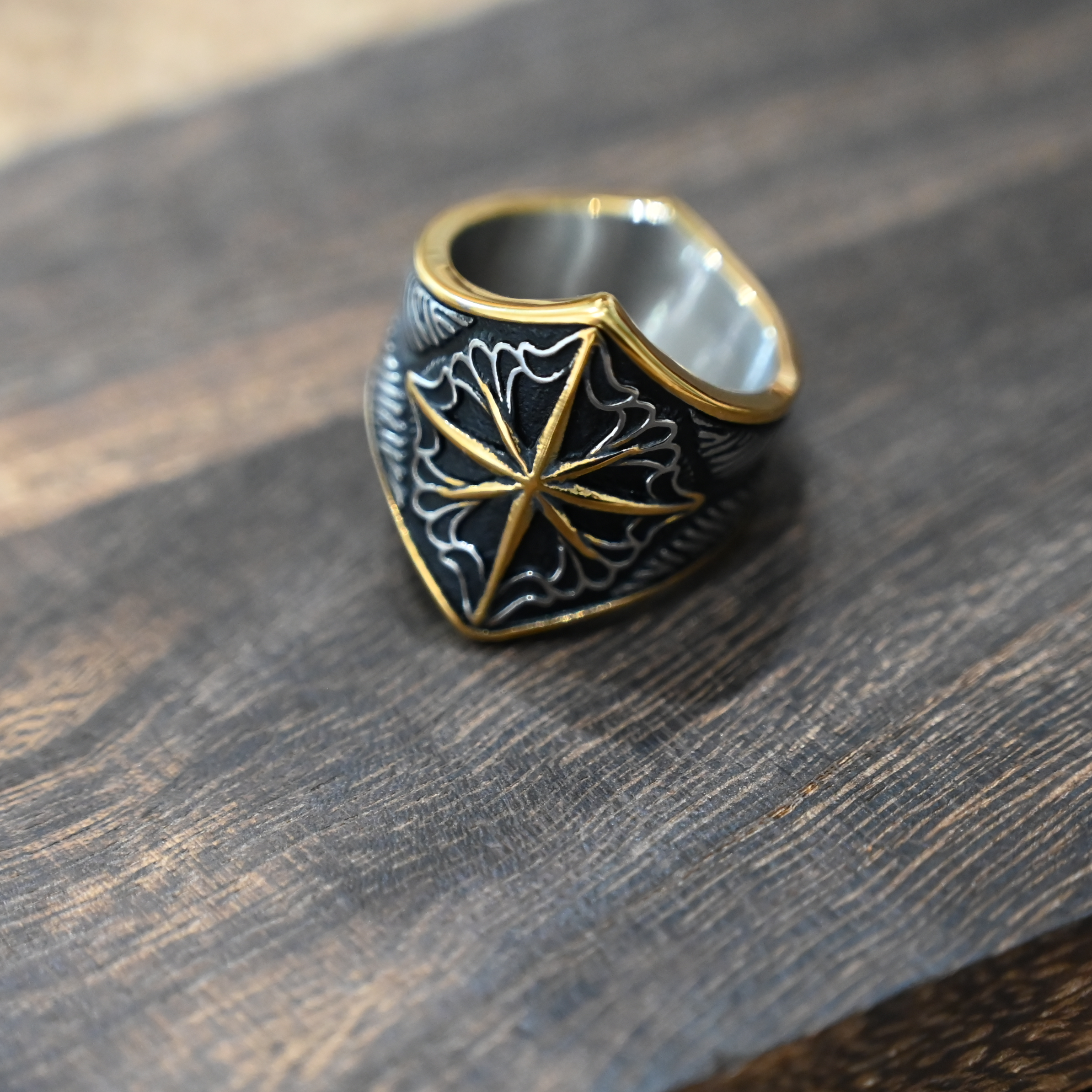 朋克个性欧美风潮流钛钢戒指饰品