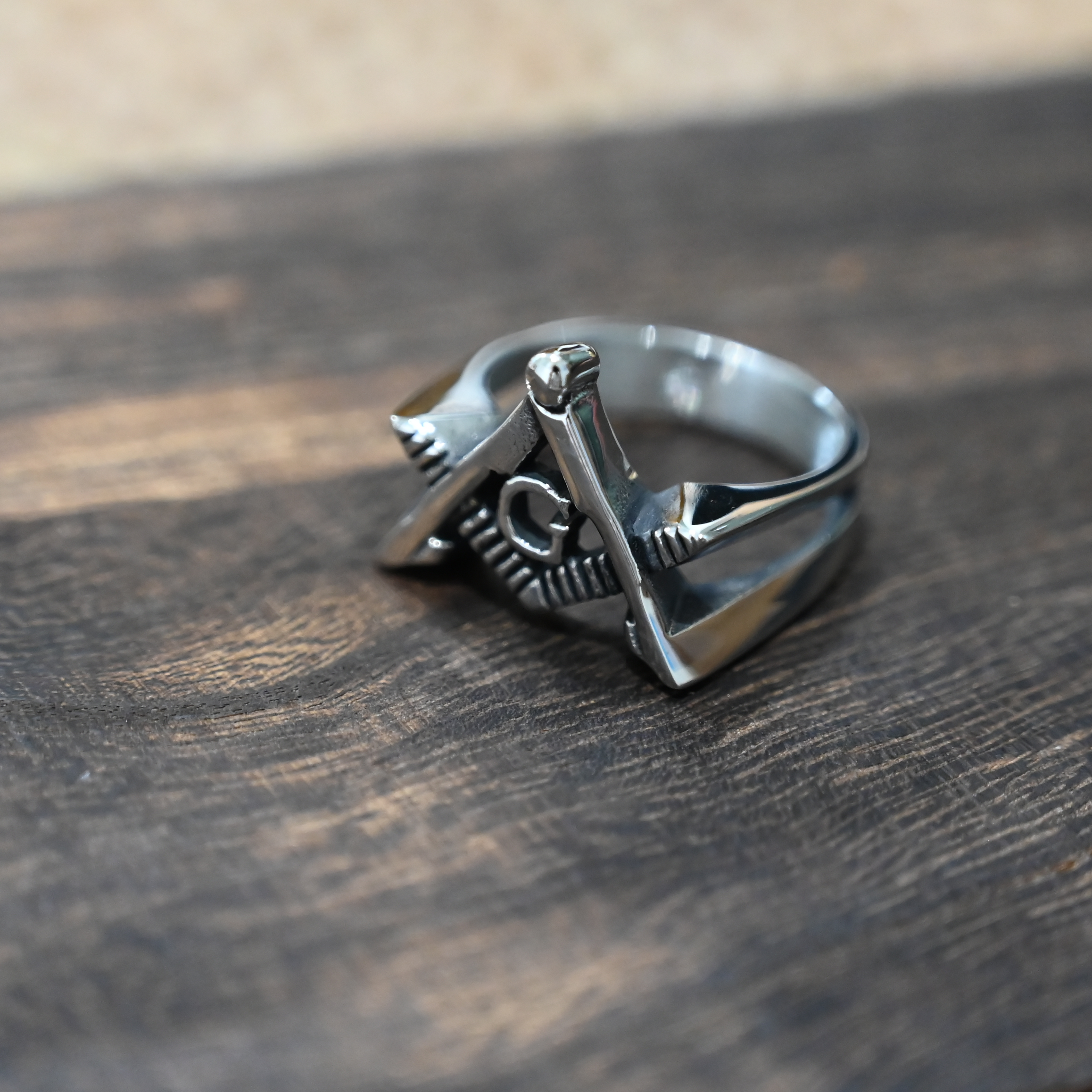 朋克个性欧美风潮流钛钢戒指饰品