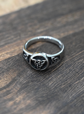 轻奢简约欧美风潮流钛钢戒指饰品