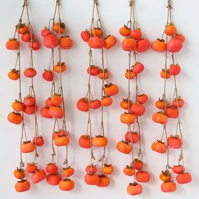 仿真柿子串如意挂件室内