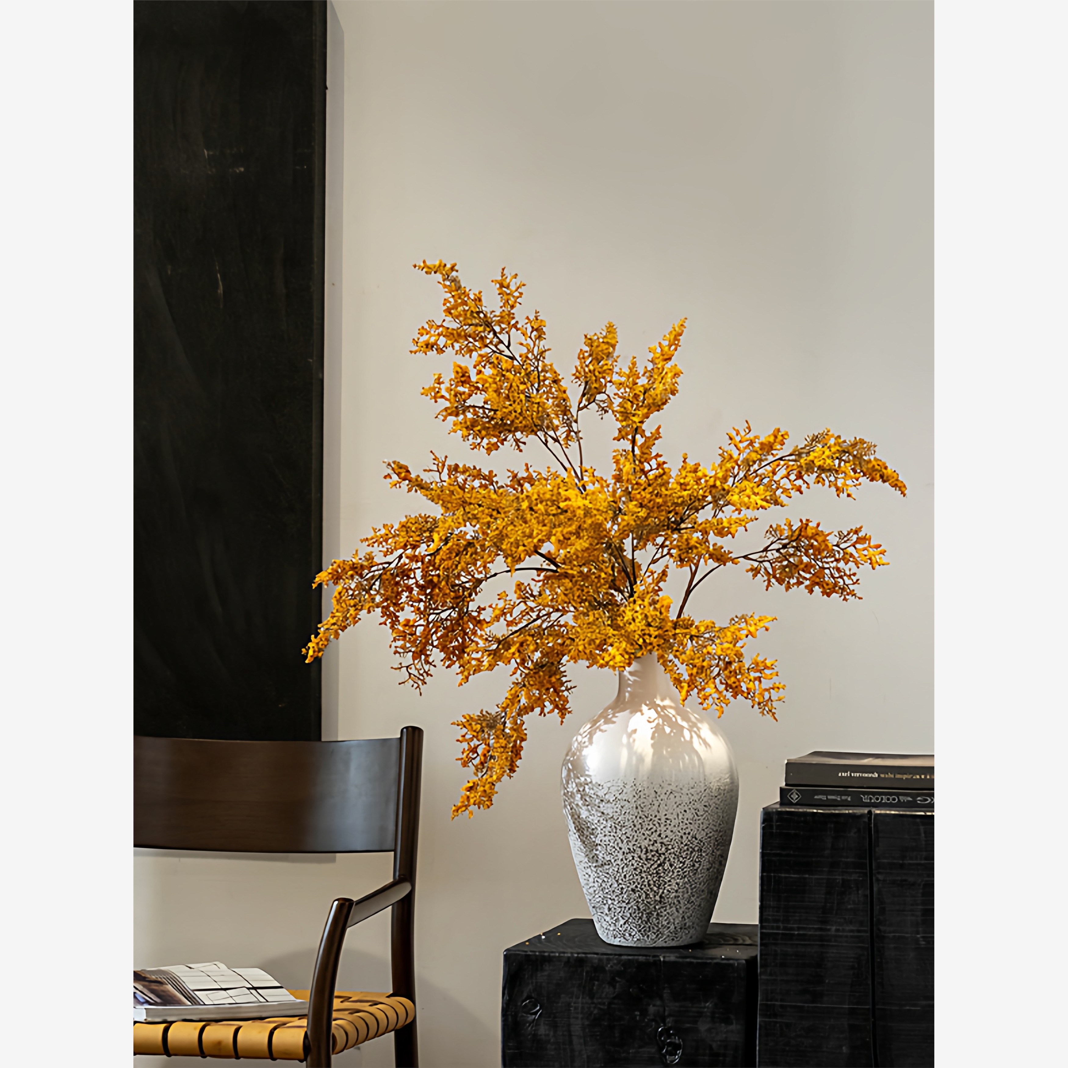 【掬涵】彷真花油画枯枝