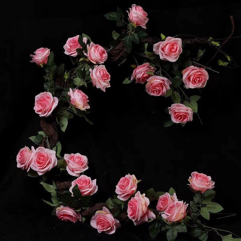 仿真玫瑰花藤假花装饰空调管道缠绕遮挡拱门楼梯藤蔓花婚庆塑料花,鲜花速递/花卉仿真/绿植园艺,仿真花,淘宝优惠券,粉丝福利购,淘宝优惠卷
