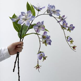 仿真垂丝茉莉花绢花家居客厅桌面摆件装饰品海棠高档假花生日礼物