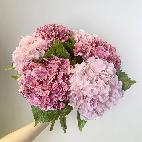3D手感保湿大绣球仿真花酒店装饰花艺婚庆布置假花胶片绣球